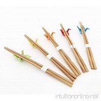Japanese Traditional Chopsticks Set with Origami Crane Chopsticks Rest 5 Matching Pair Assorted Colors Chopsticks Set Dining Table Starter Kit Beautiful Gift Item Nicely Packaged (Assorted Colors) - B0784Q93NG